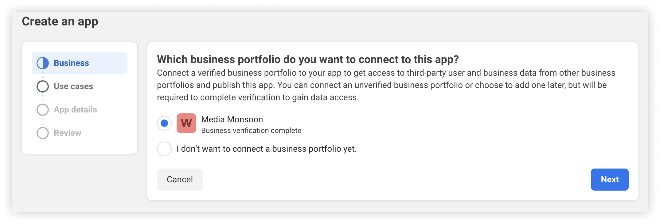 screenshot from Meta WhatsApp Docs