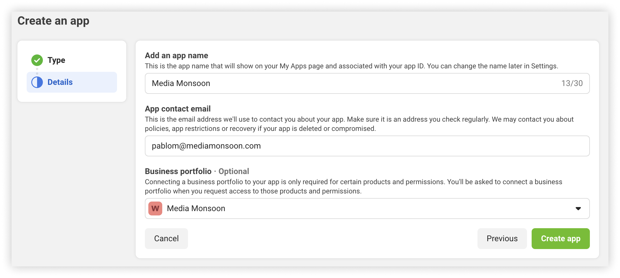 screenshot from Meta WhatsApp Docs