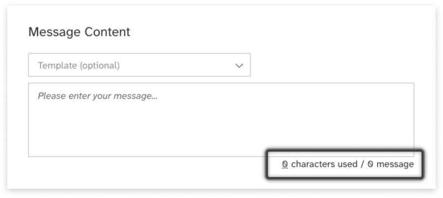 colourful screenshot showing options to add recipients when sending a New Message in Web2SMS